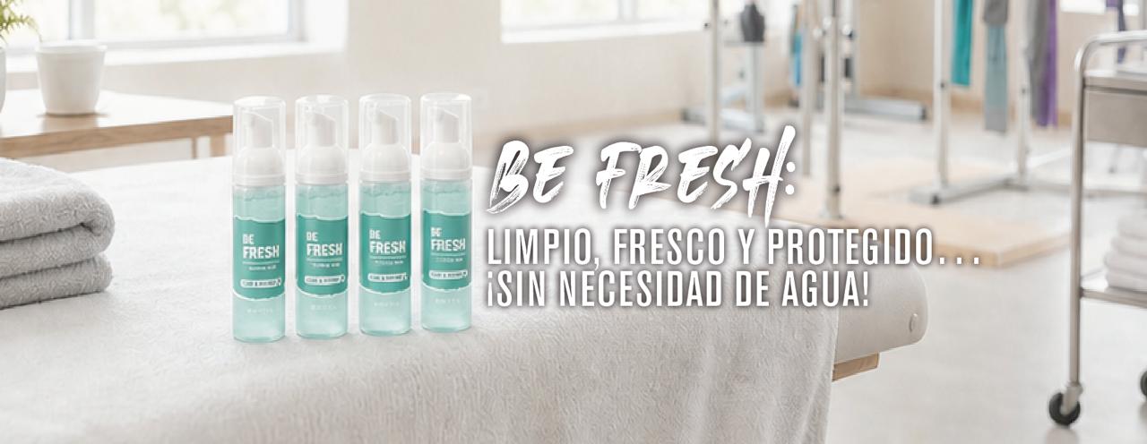 Be Fresh: La nueva forma de mantenerse limpio, fresco y protegido… ¡sin necesidad de agua!&nbsp;