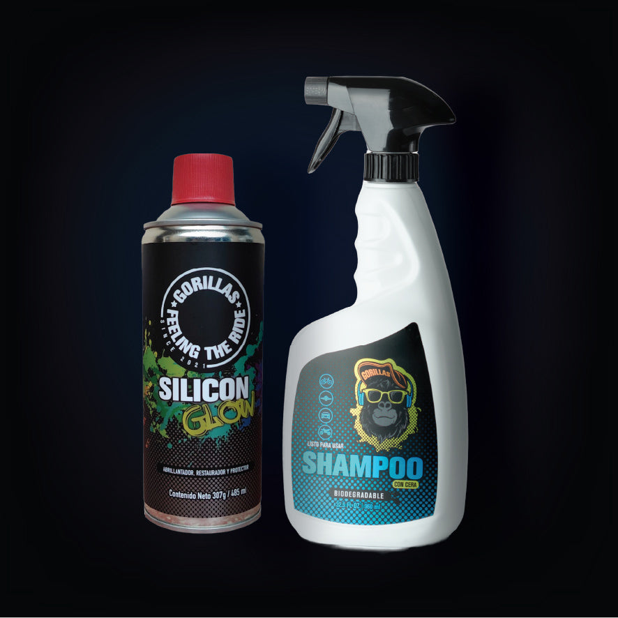 COMBO PROTECCIÓN Y BRILLO: SHAMPOO + SILICON GLOW