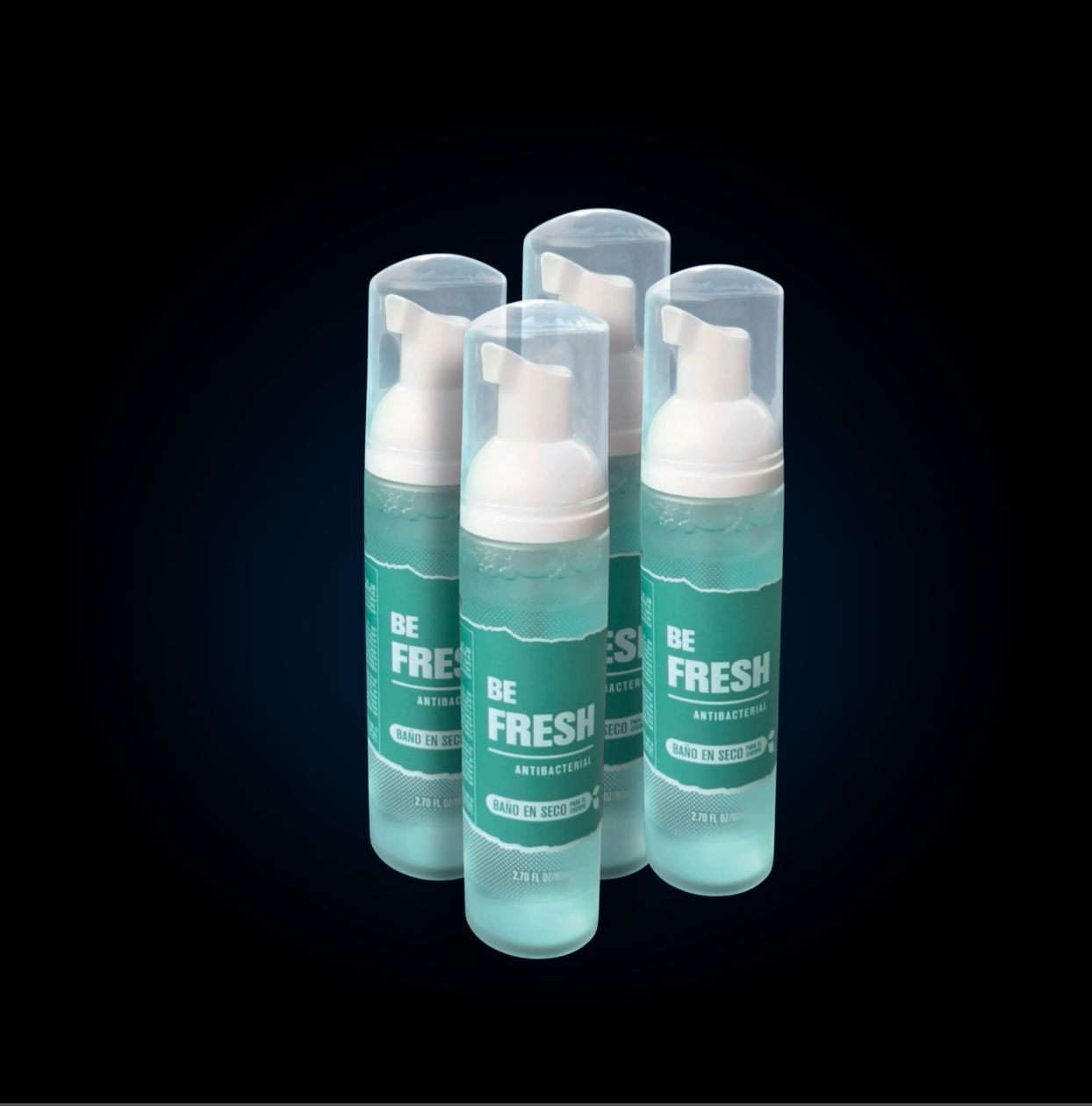 COMBO BE FRESH - 4 ESPUMAS DE BAÑO EN SECO DE 80ml