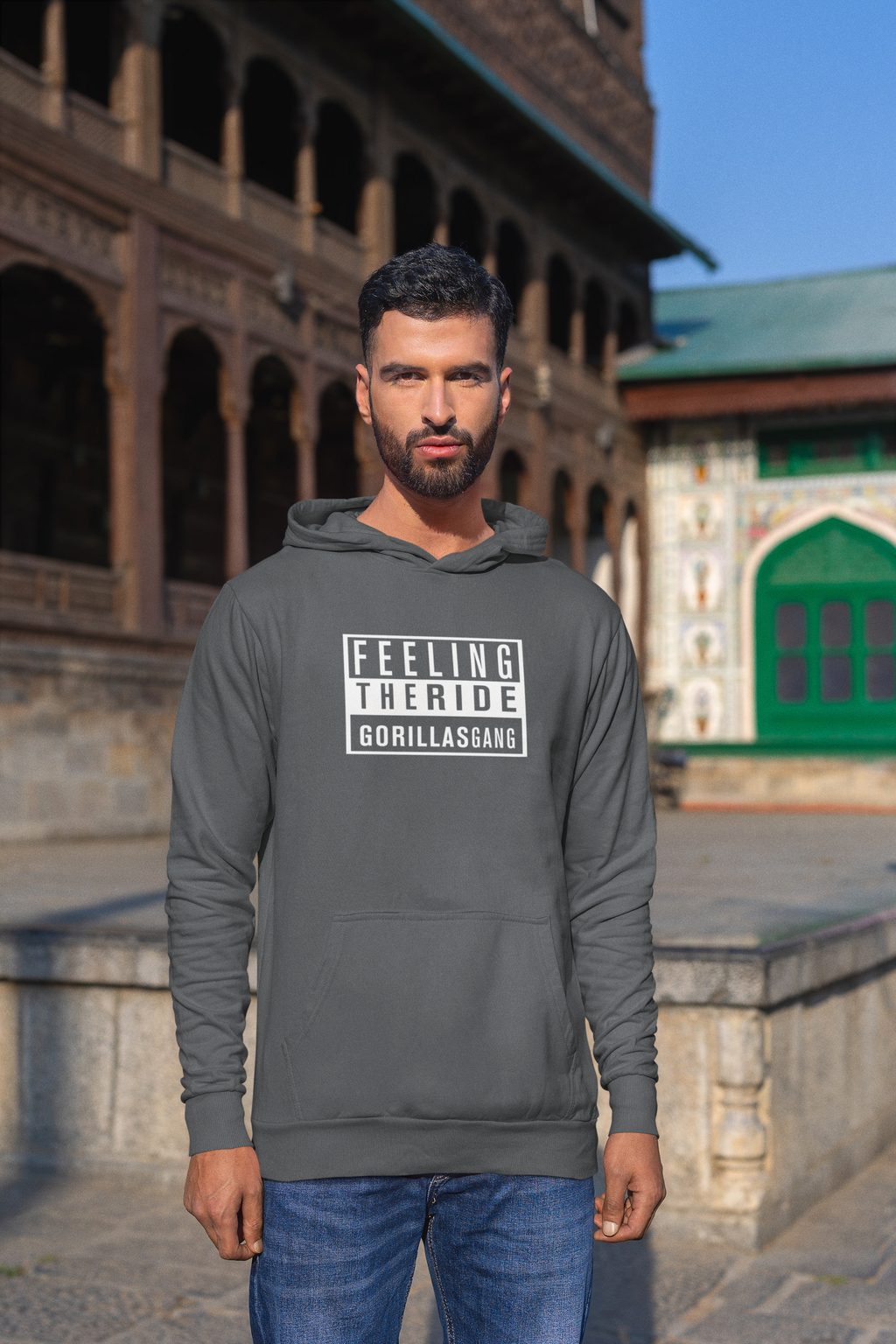 HOODIE GORILLAS GRIS