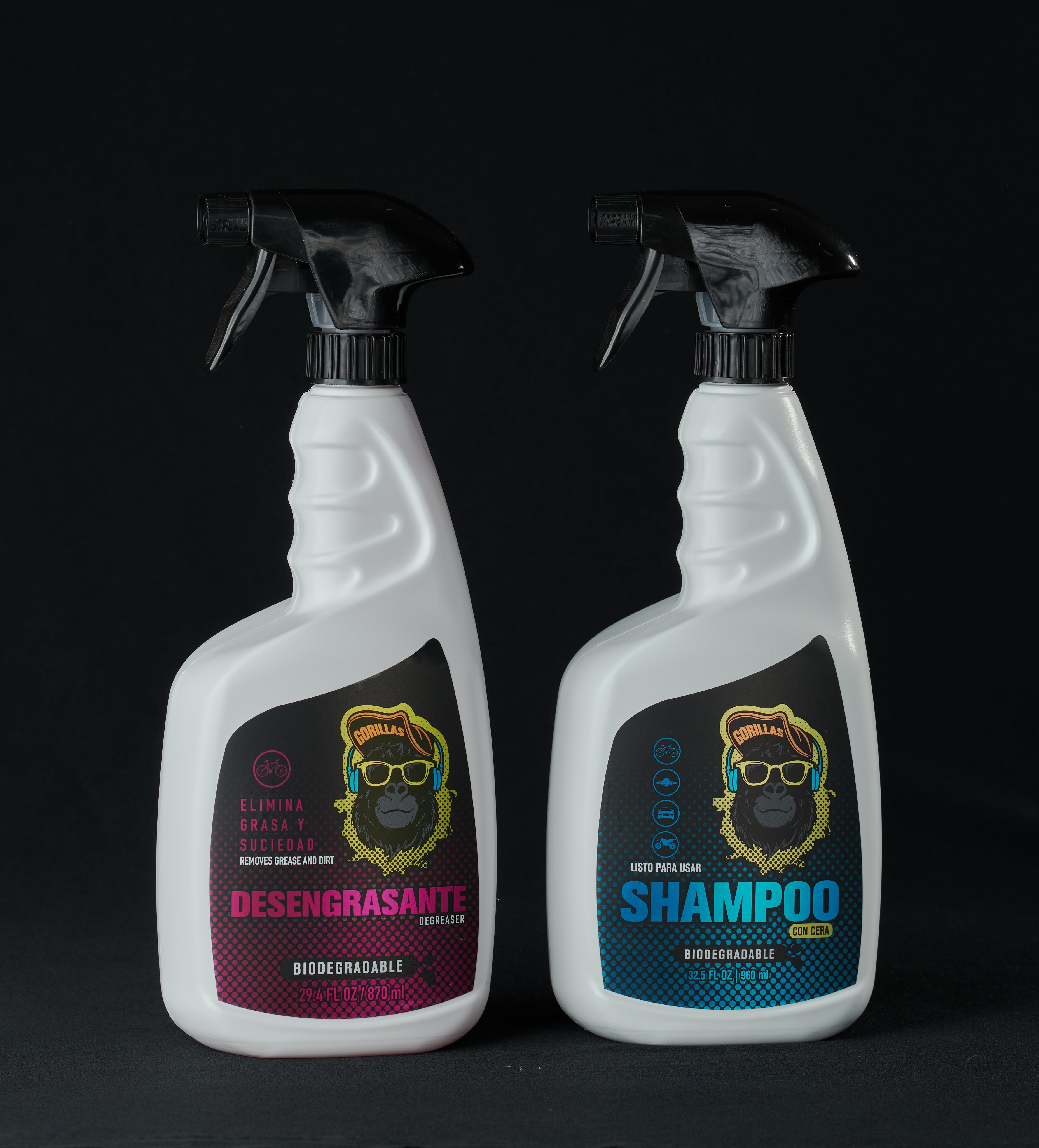 PACK LIMPIEZA EFICIENTE: SHAMPOO + DESENGRASANTE GORILLAS